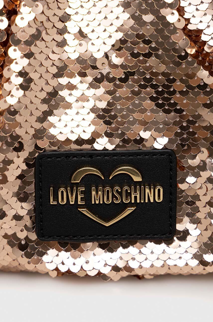 Love Moschino Torbica zlata barva - Pepit.si