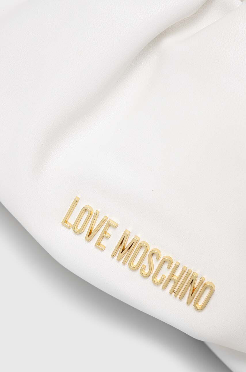 Love Moschino Torbica bela barva - Pepit.si