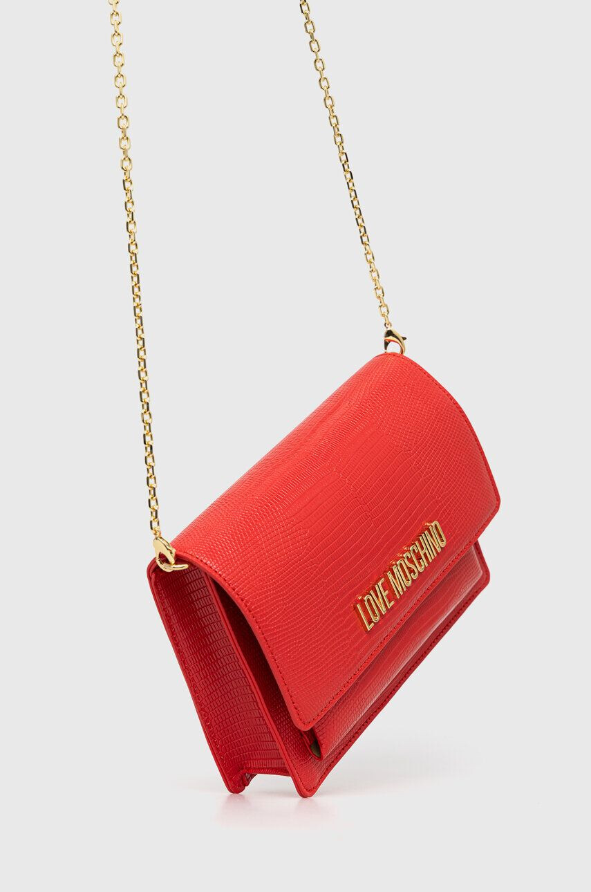 Love Moschino Torbica rdeča barva - Pepit.si