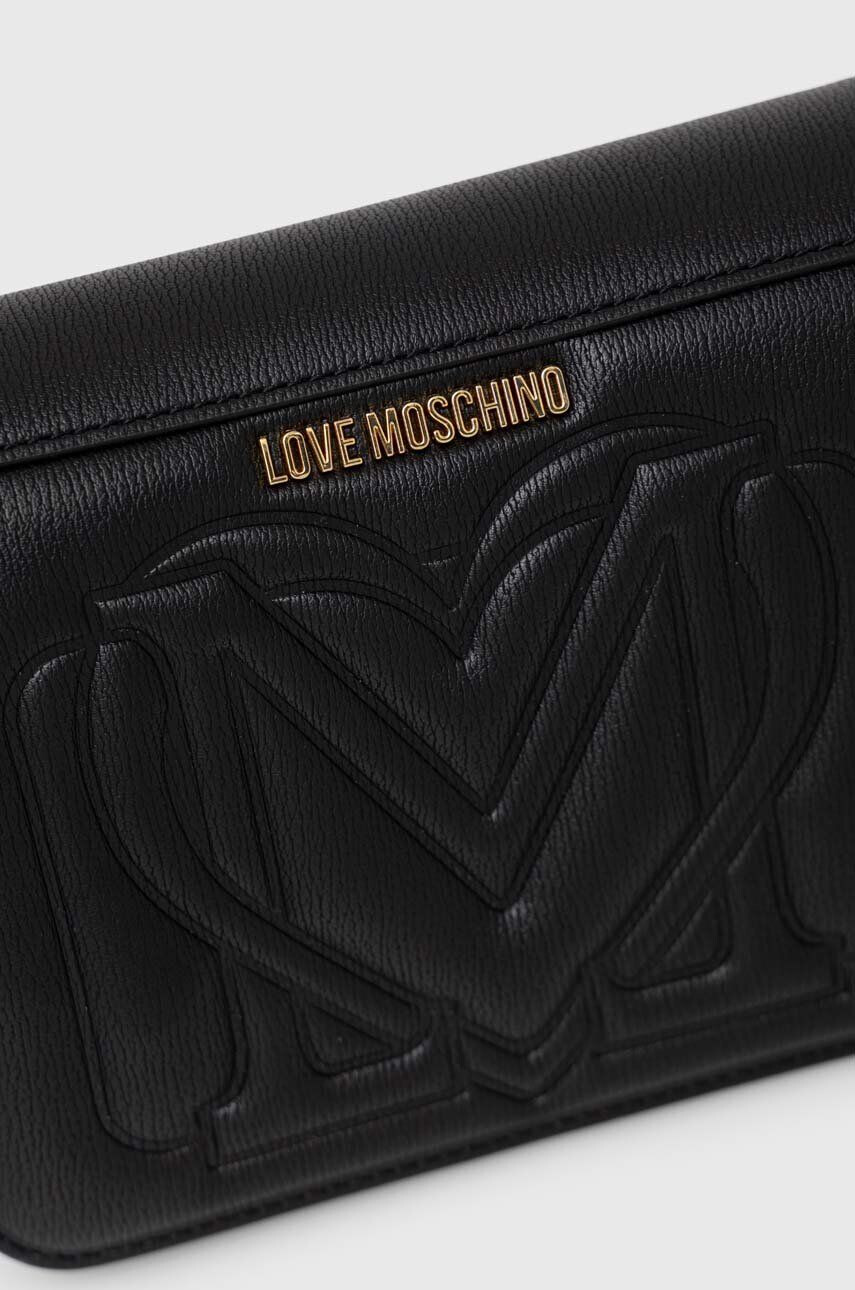 Love Moschino Torbica črna barva - Pepit.si