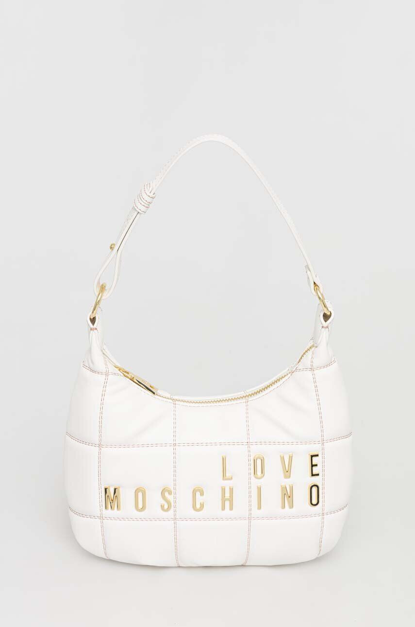 Love Moschino Torbica bela barva - Pepit.si