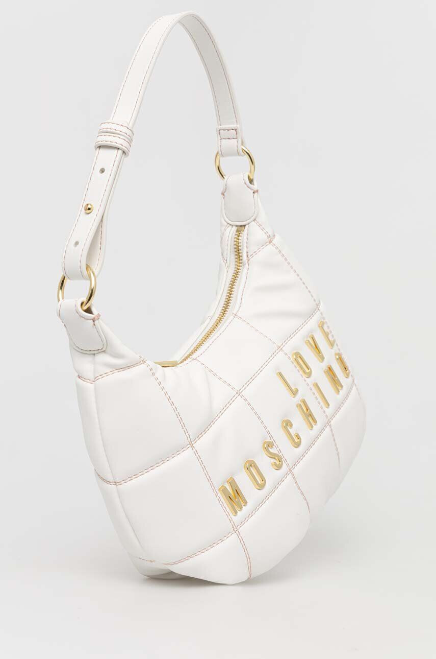 Love Moschino Torbica bela barva - Pepit.si