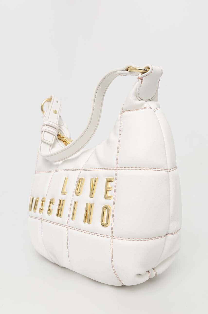 Love Moschino Torbica bela barva - Pepit.si