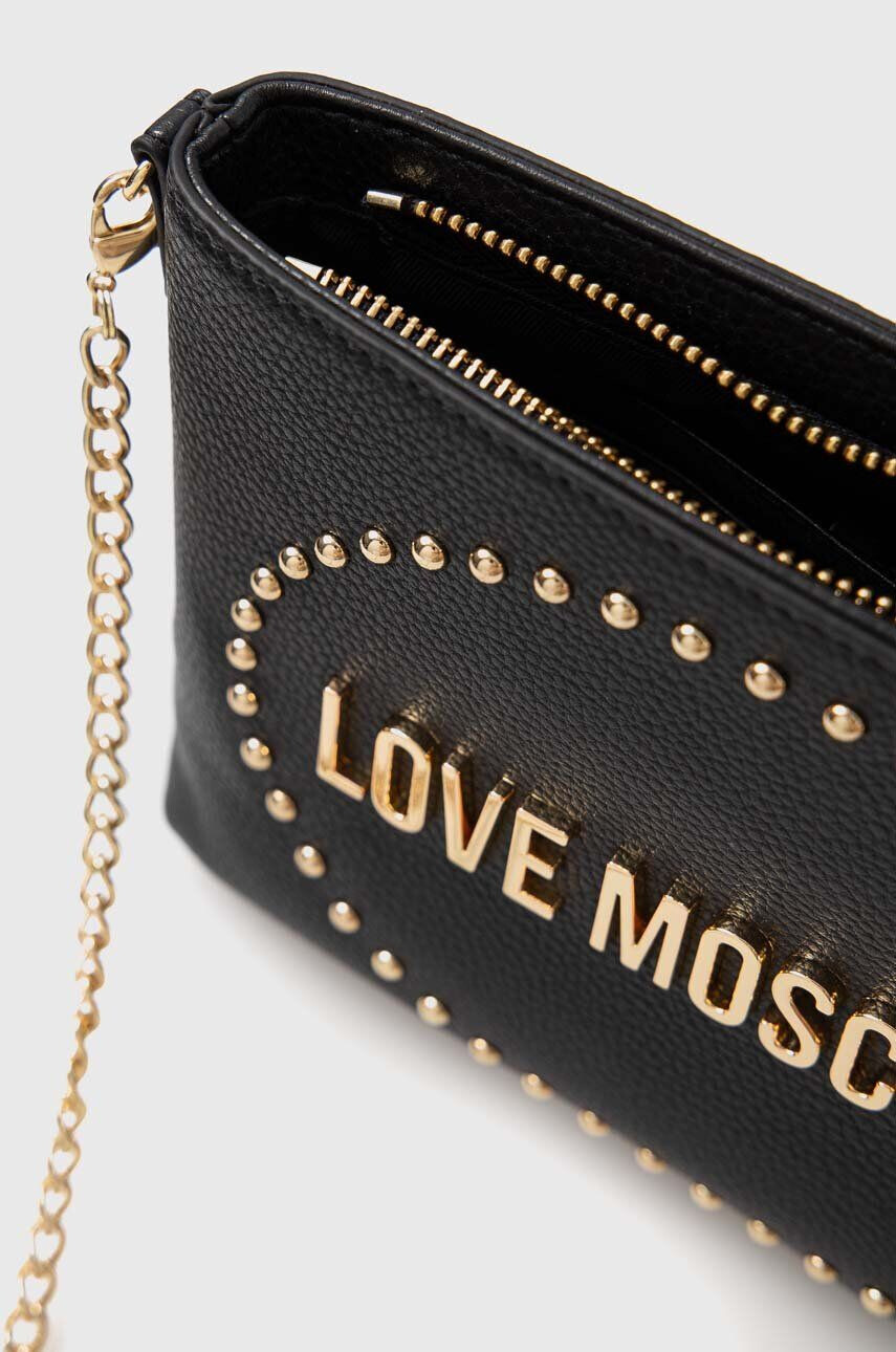 Love Moschino Torbica črna barva - Pepit.si