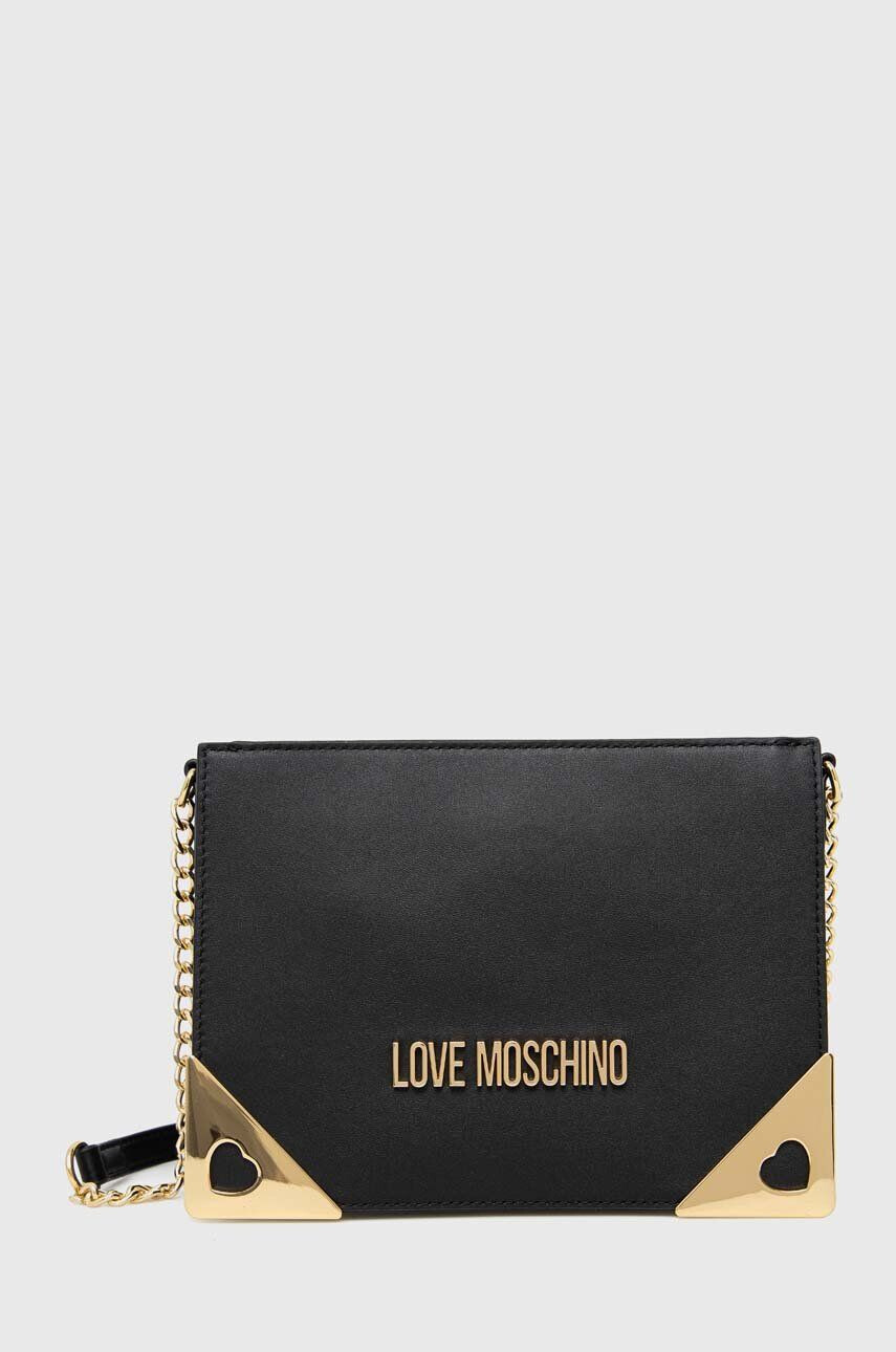 Love Moschino Torbica črna barva - Pepit.si