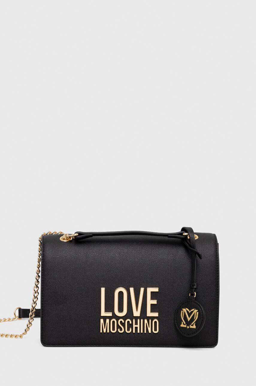 Love Moschino Torbica črna barva - Pepit.si