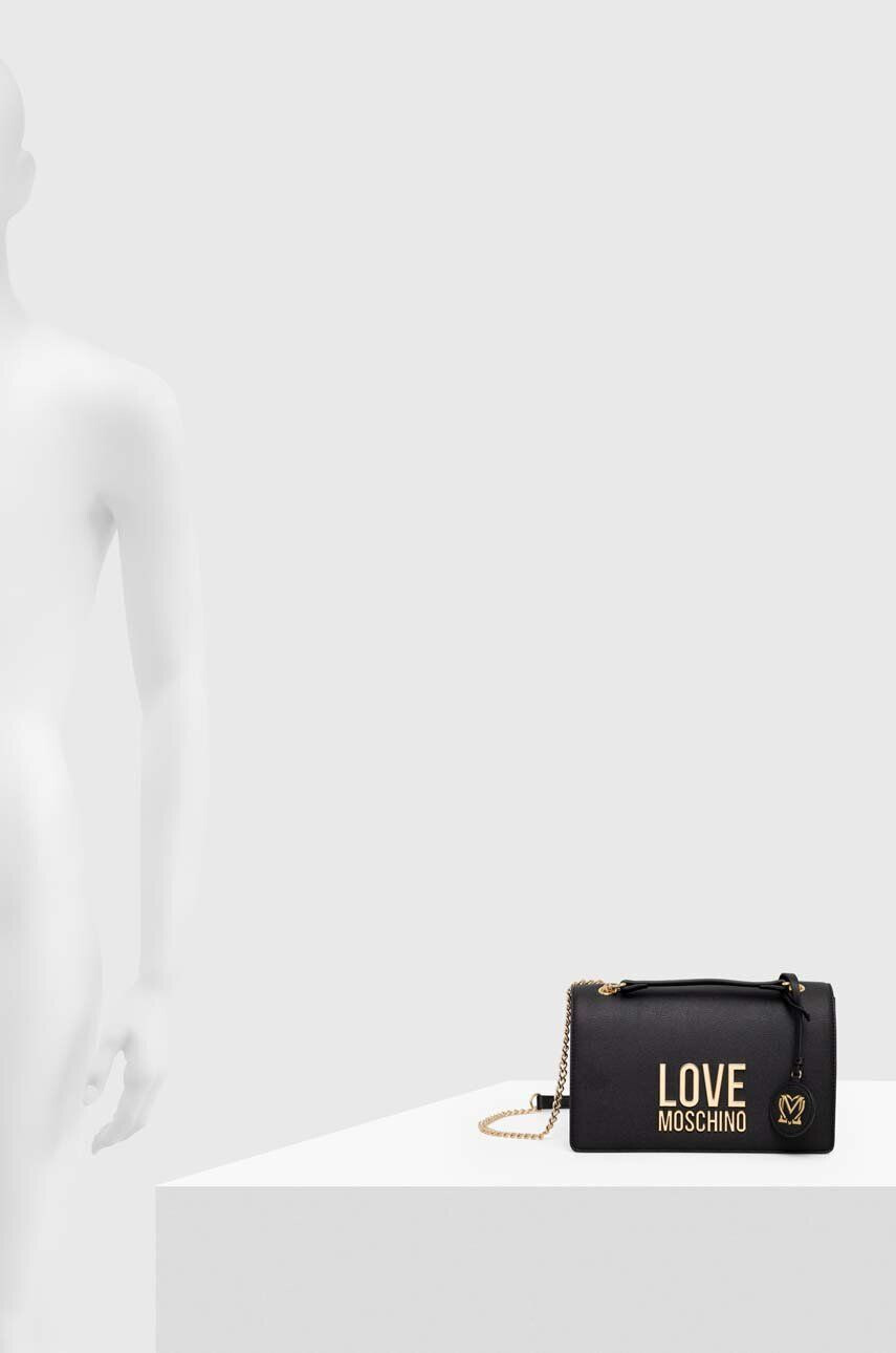 Love Moschino Torbica črna barva - Pepit.si