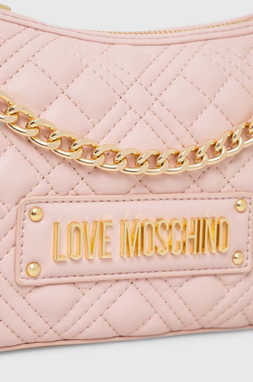 Love Moschino Torbica roza barva - Pepit.si