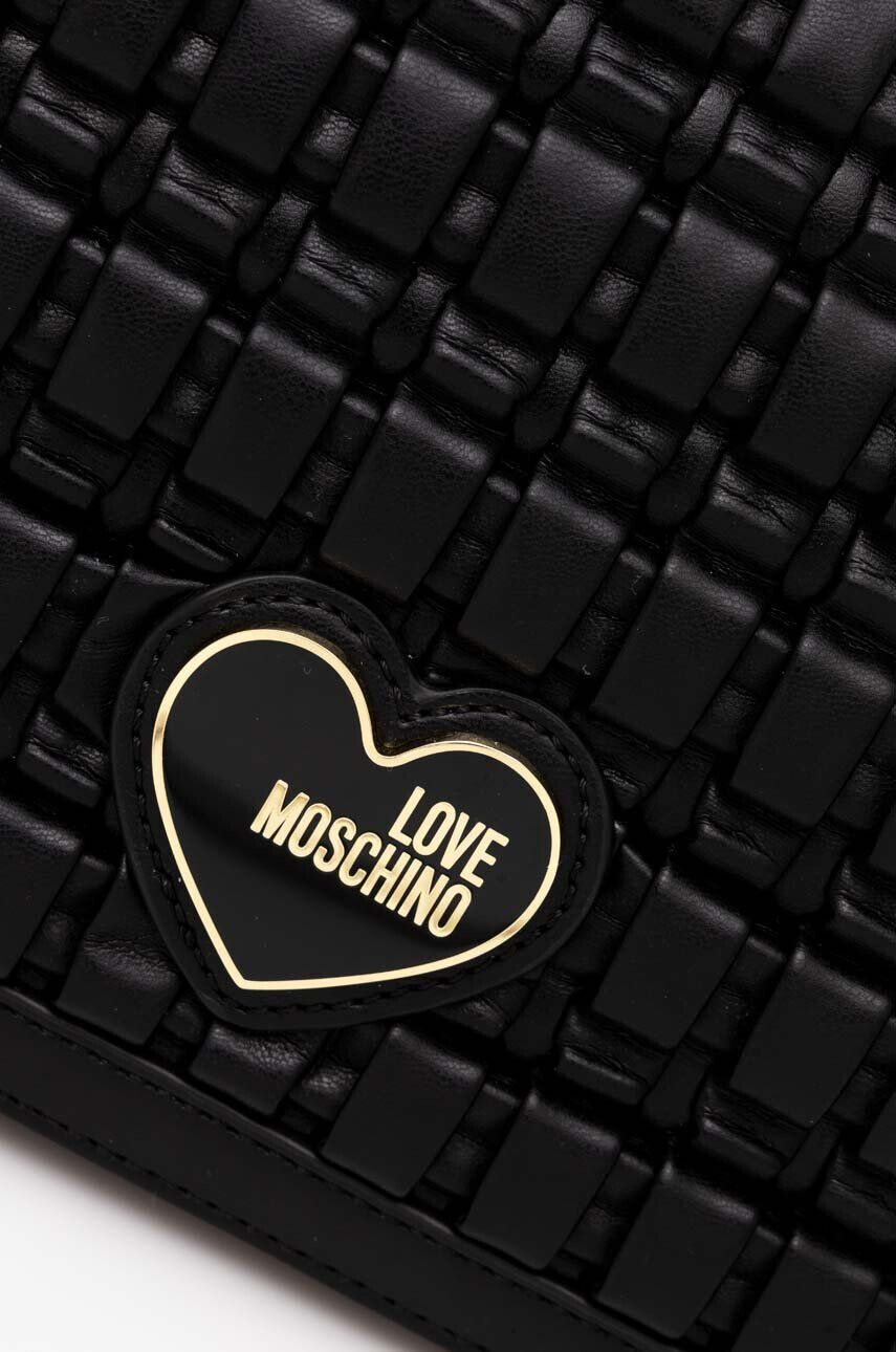 Love Moschino Torbica črna barva - Pepit.si