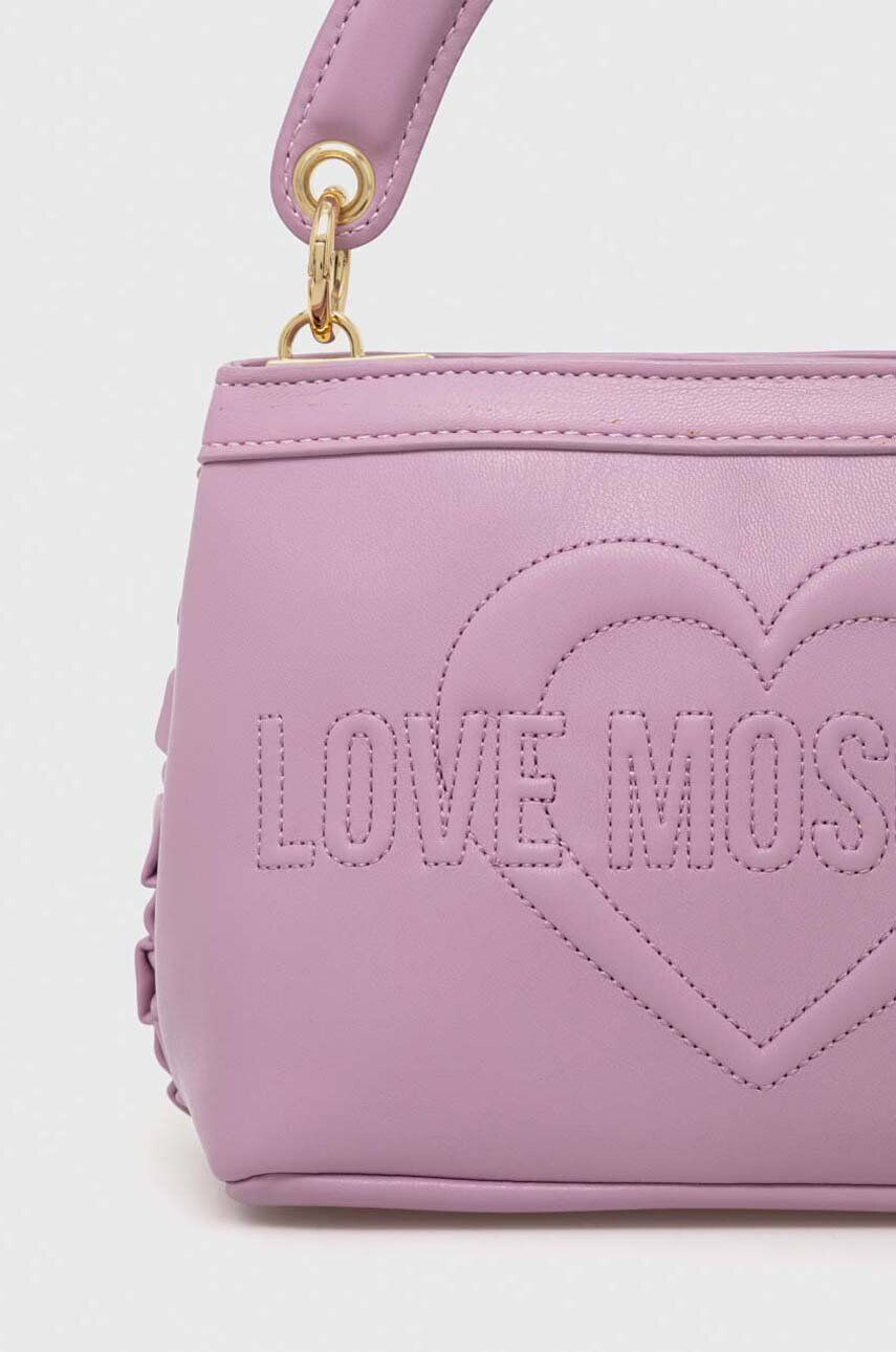 Love Moschino Torbica vijolična barva - Pepit.si