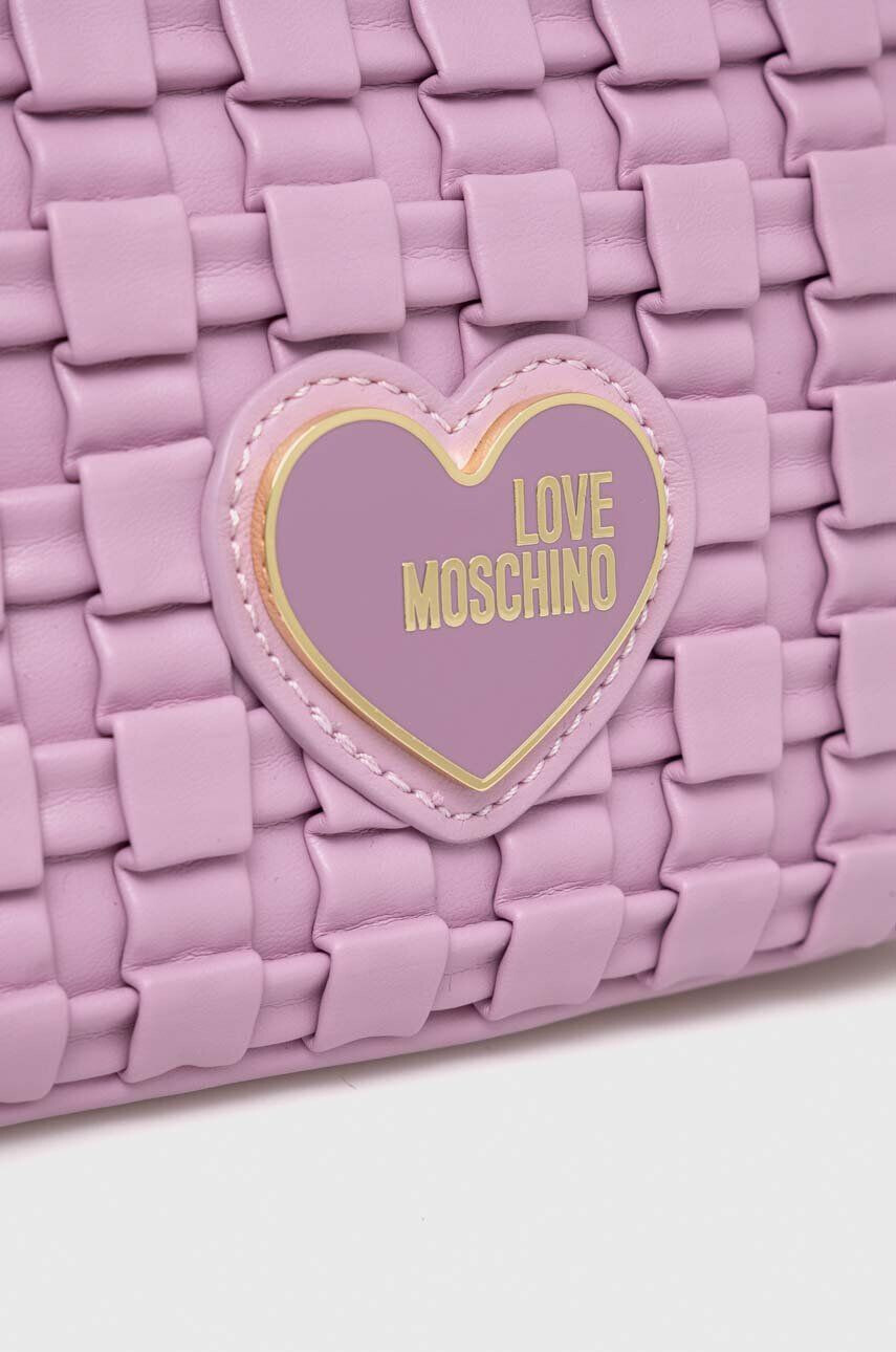 Love Moschino Torbica vijolična barva - Pepit.si