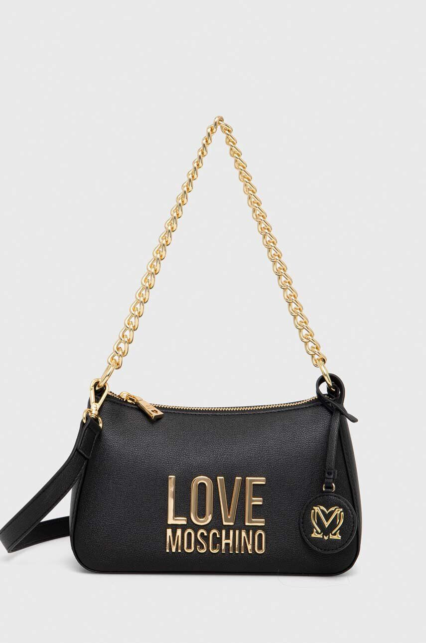 Love Moschino Torbica črna barva - Pepit.si