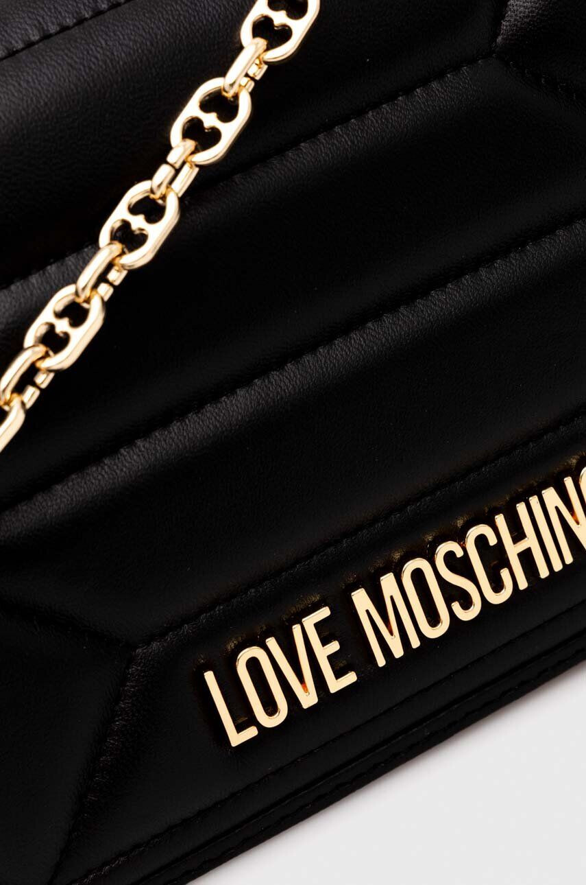 Love Moschino Torbica črna barva - Pepit.si