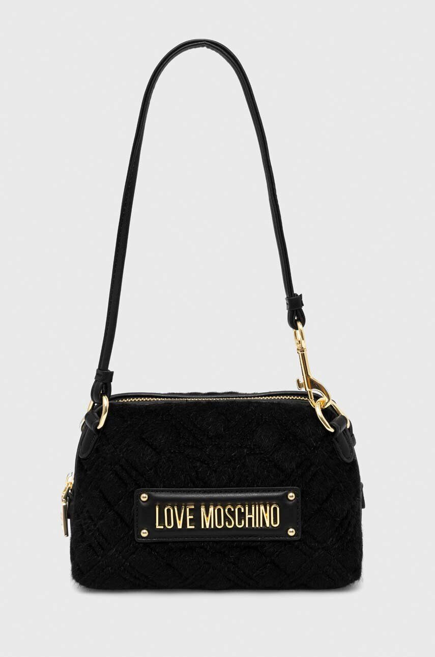 Love Moschino Torbica črna barva - Pepit.si