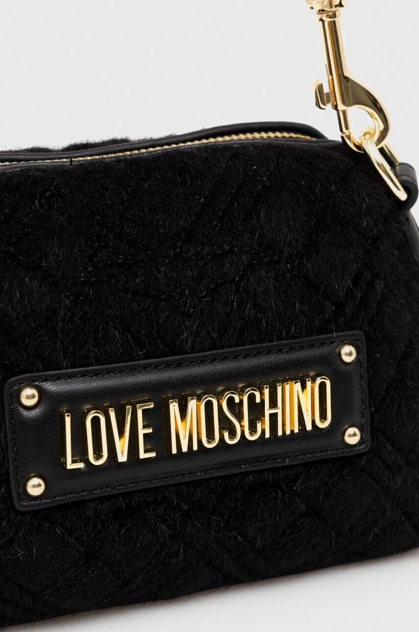 Love Moschino Torbica črna barva - Pepit.si