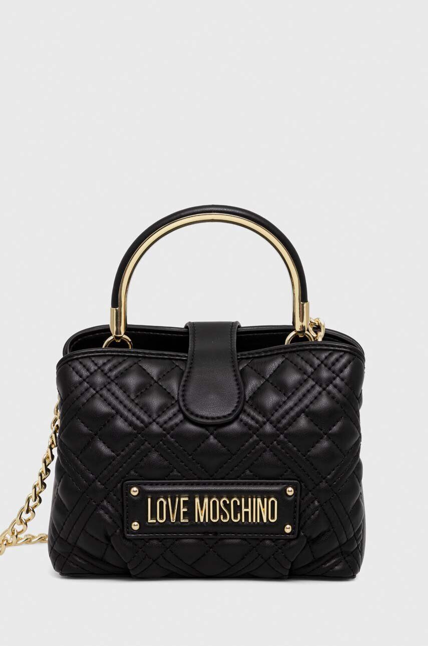 Love Moschino Torbica črna barva - Pepit.si