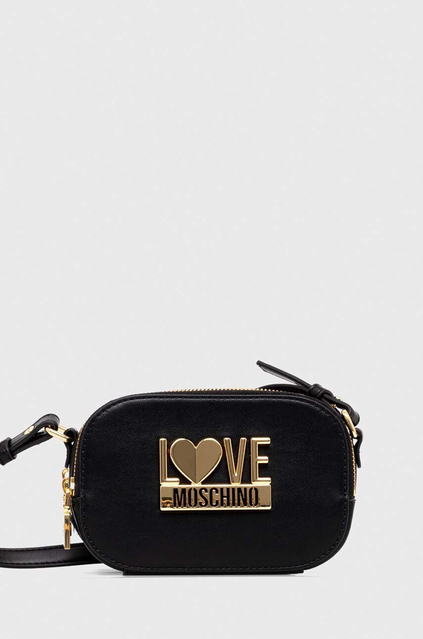 Love Moschino Torbica črna barva - Pepit.si