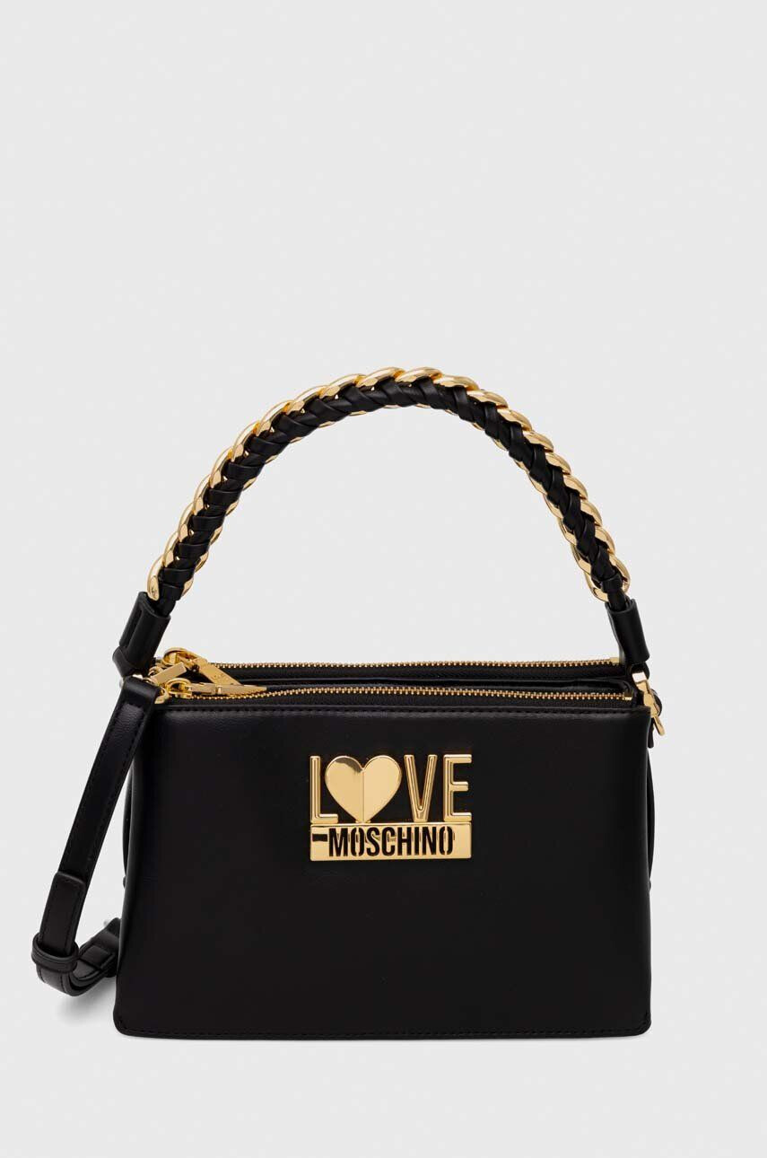 Love Moschino Torbica črna barva - Pepit.si