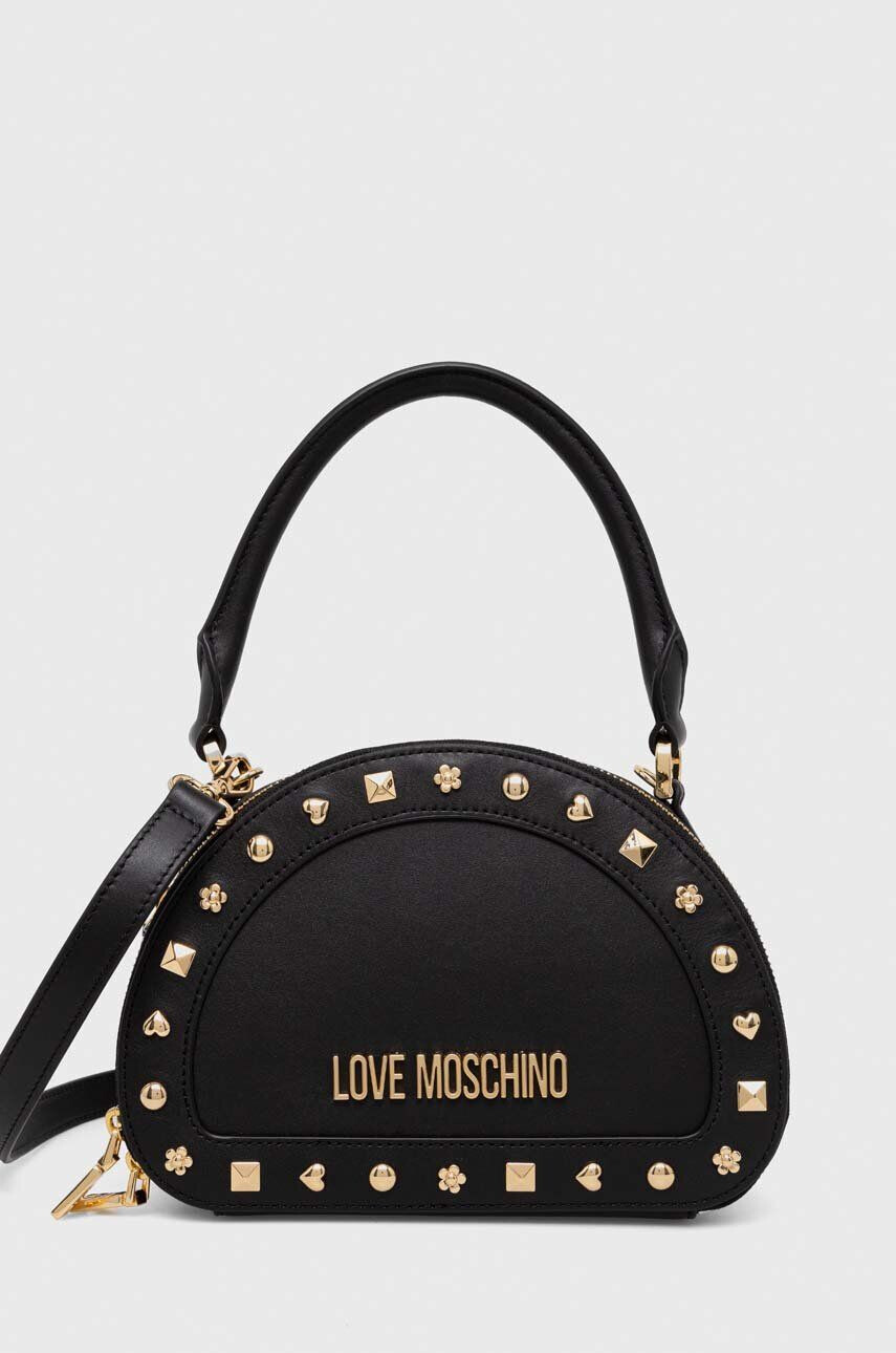 Love Moschino Torbica črna barva - Pepit.si