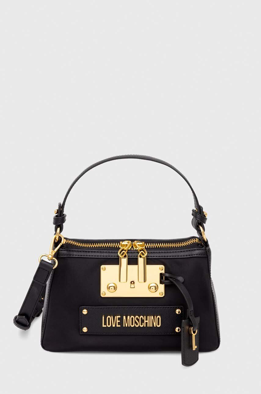 Love Moschino Torbica črna barva - Pepit.si