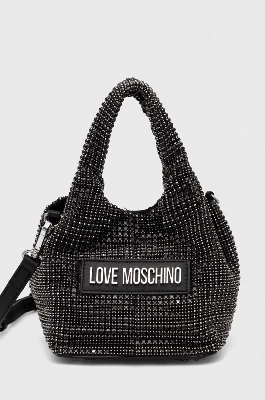 Love Moschino Torbica črna barva - Pepit.si