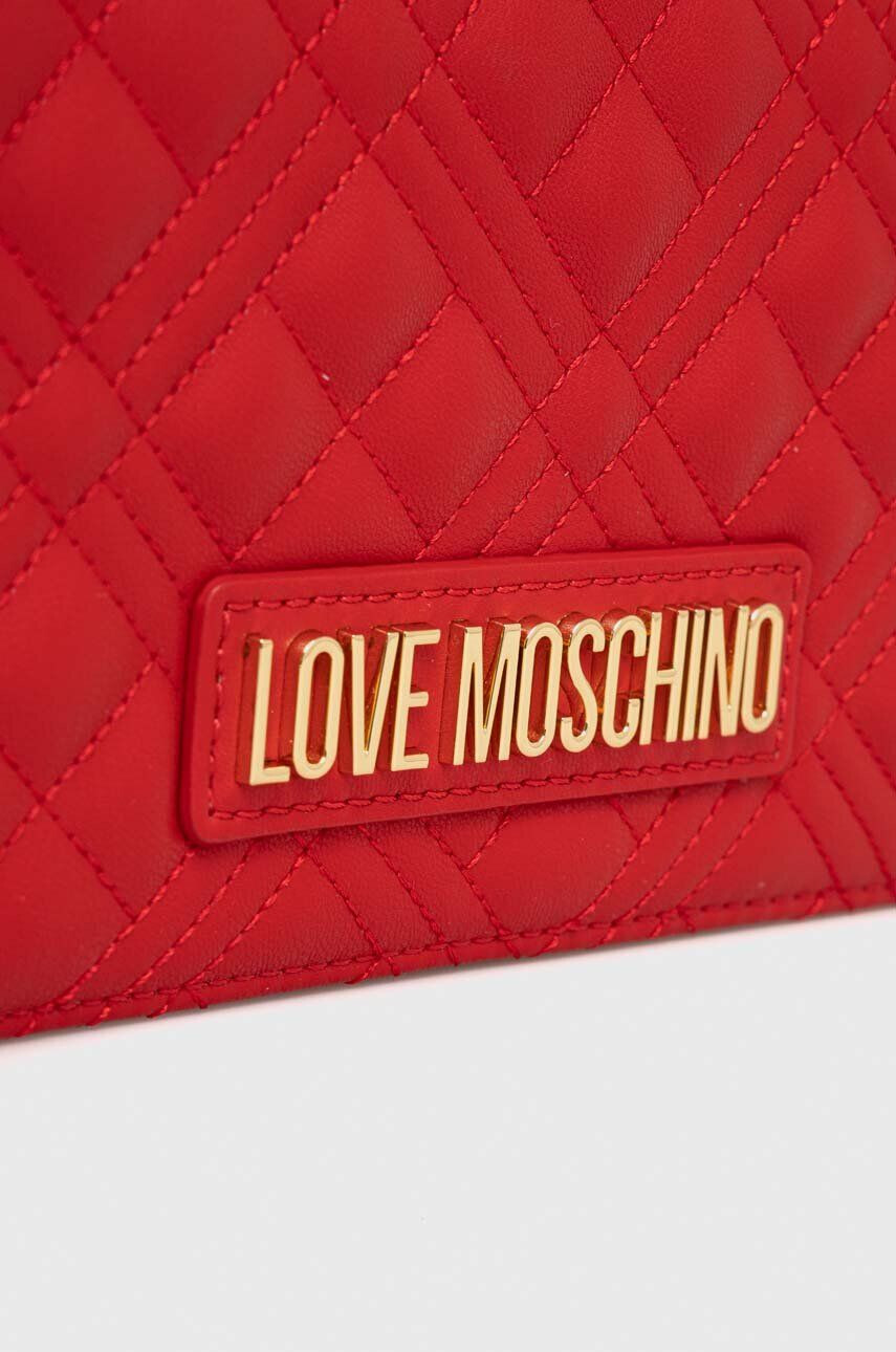 Love Moschino Torbica rdeča barva - Pepit.si