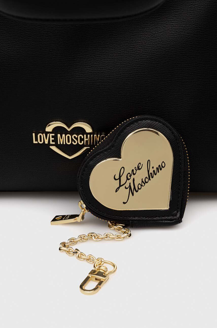 Love Moschino Torbica črna barva - Pepit.si