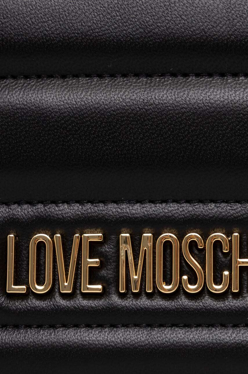 Love Moschino Torbica črna barva - Pepit.si