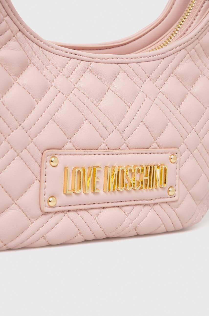 Love Moschino Torbica roza barva - Pepit.si