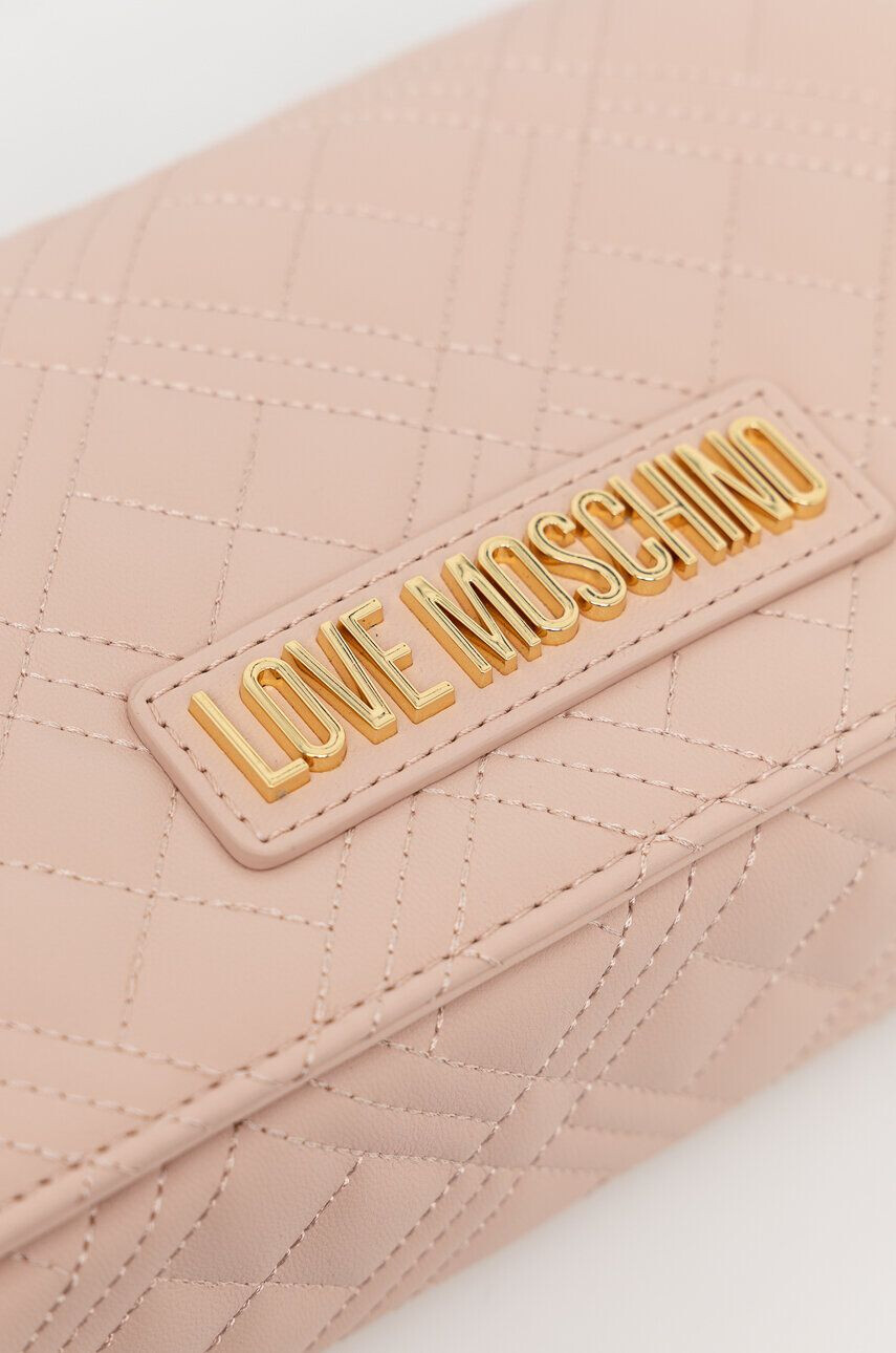 Love Moschino Torbica bež barva - Pepit.si