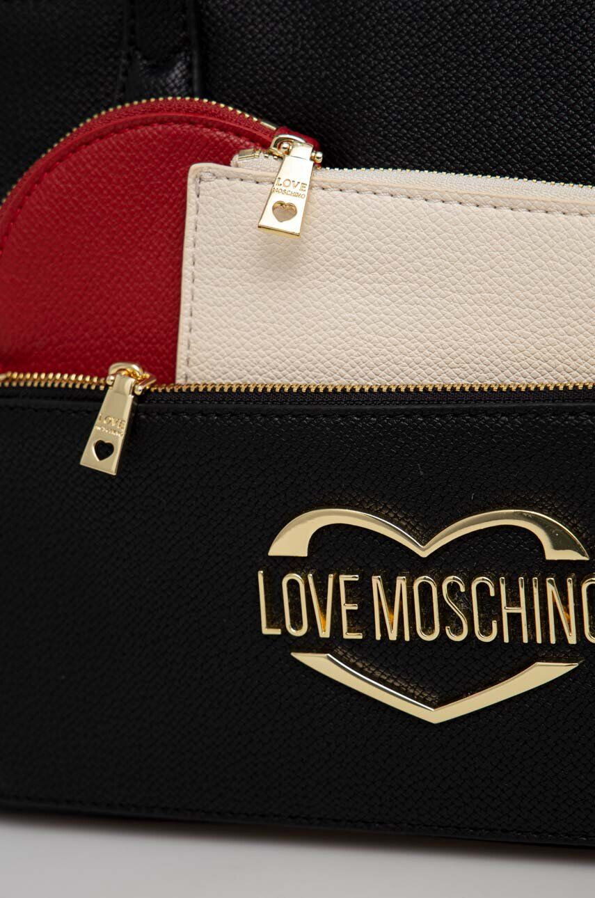 Love Moschino Torbica črna barva - Pepit.si