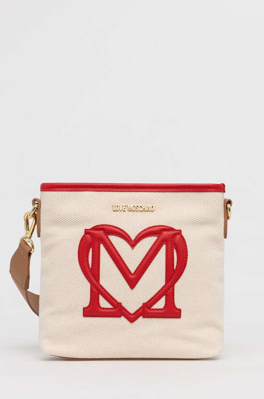 Love Moschino Torbica rjava barva - Pepit.si