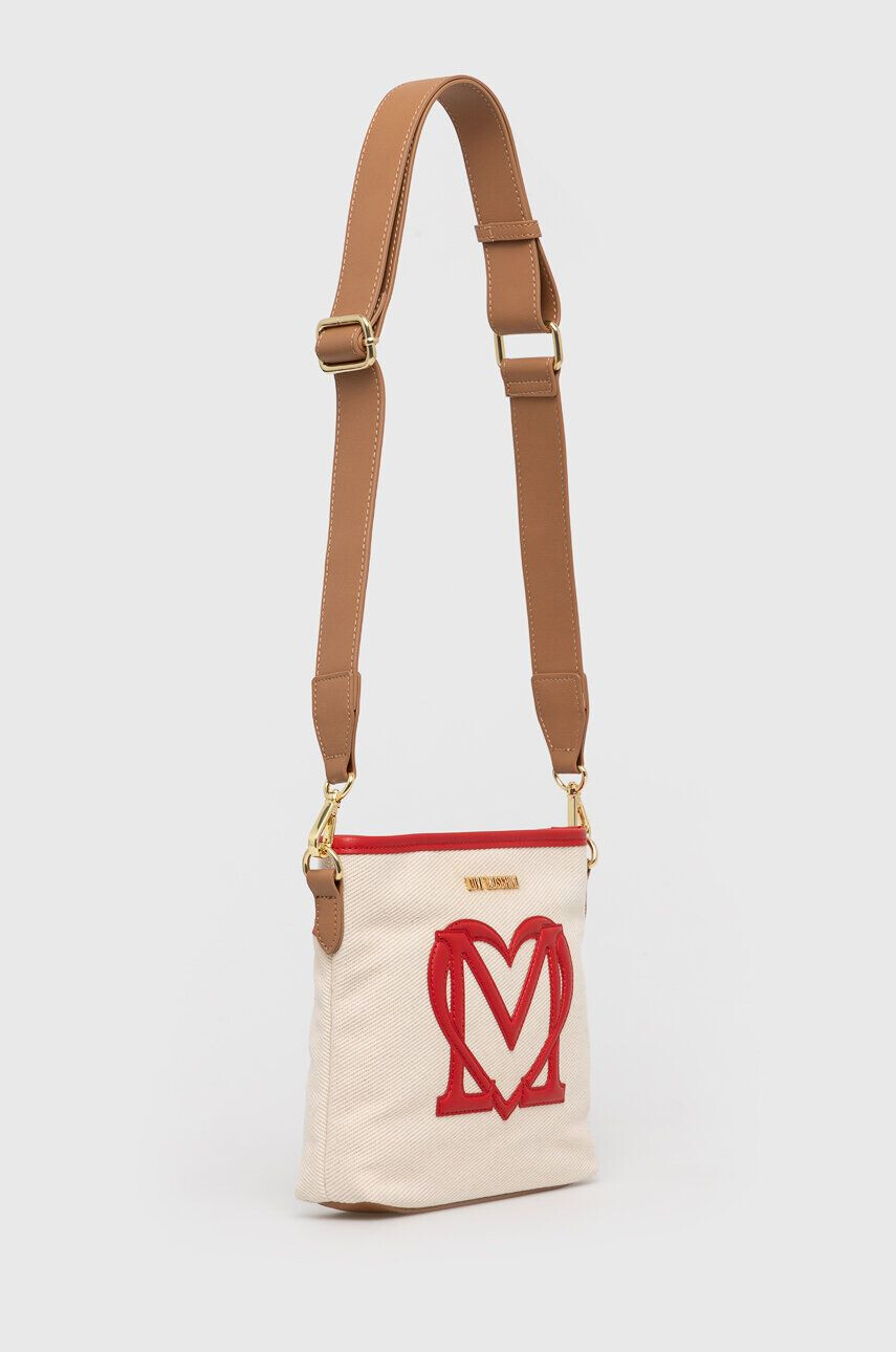 Love Moschino Torbica rjava barva - Pepit.si