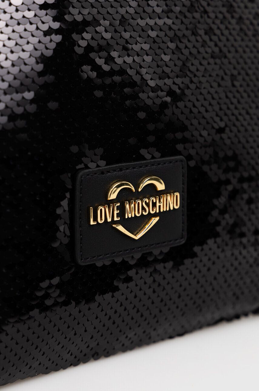 Love Moschino Torbica črna barva - Pepit.si