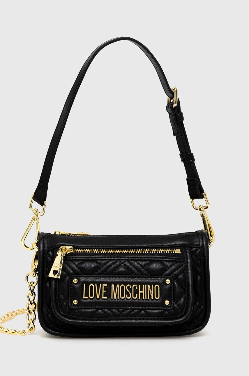 Love Moschino Torbica črna barva - Pepit.si