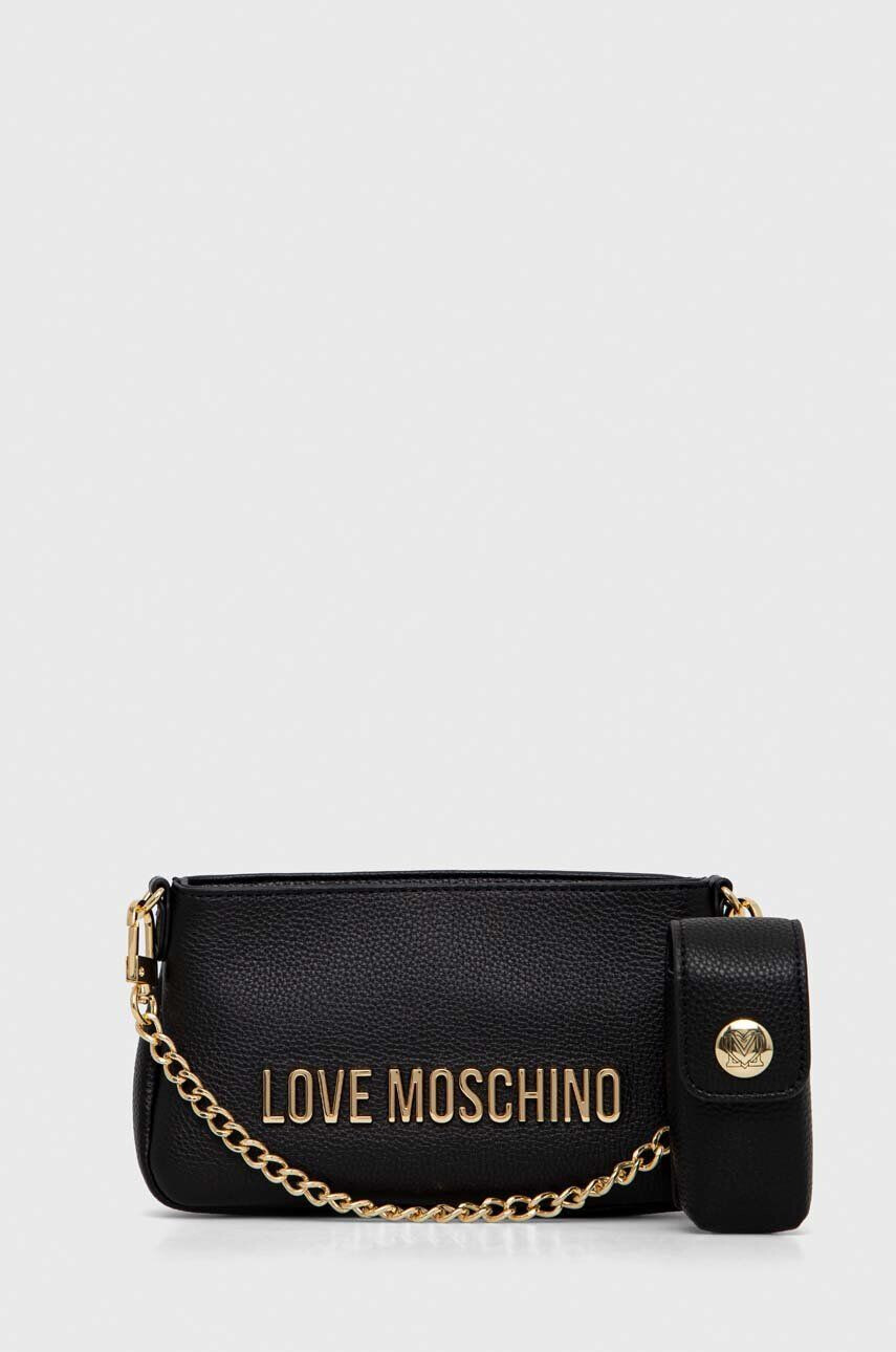 Love Moschino Torbica črna barva - Pepit.si