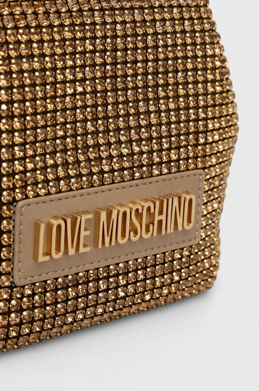 Love Moschino Večerna torbica zlata barva - Pepit.si