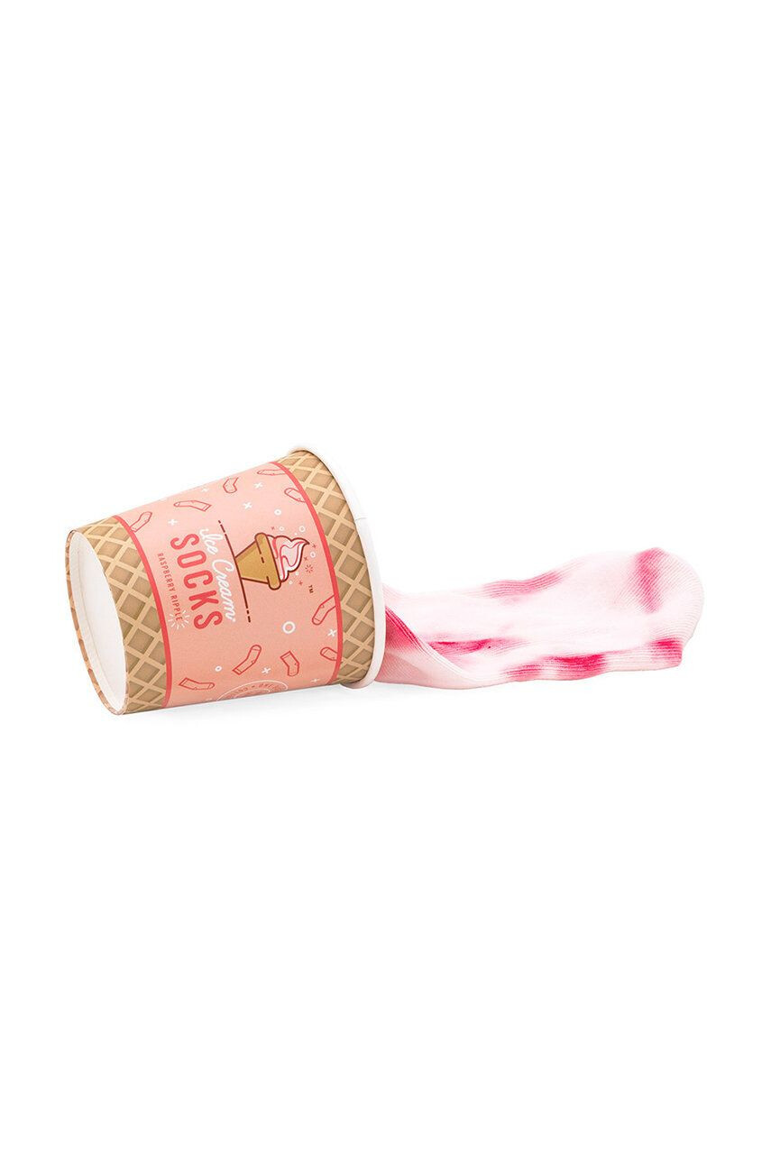 Luckies of London bombažne nogavice Raspberry Ripple Ice Cream - Pepit.si