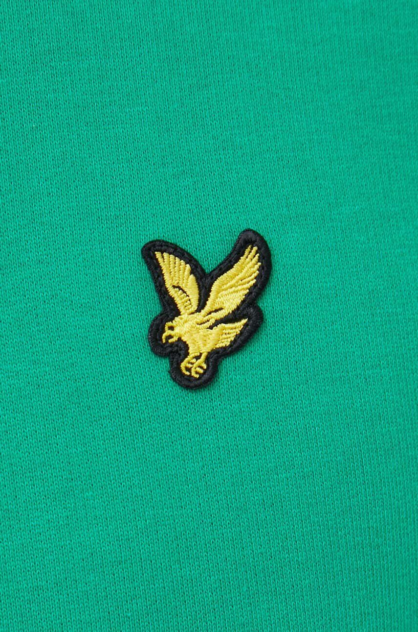 Lyle & Scott Bombažen pulover rjava barva - Pepit.si