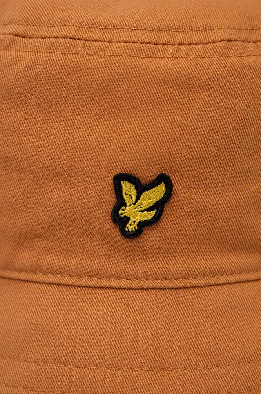 Lyle & Scott Bombažni klobuk oranžna barva - Pepit.si