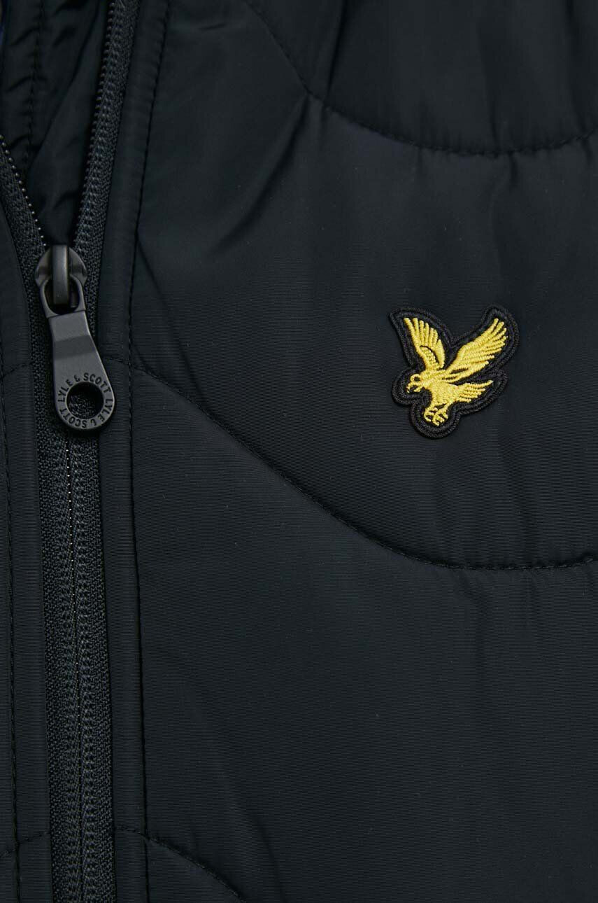 Lyle & Scott Brezrokavnik moški mornarsko modra barva - Pepit.si