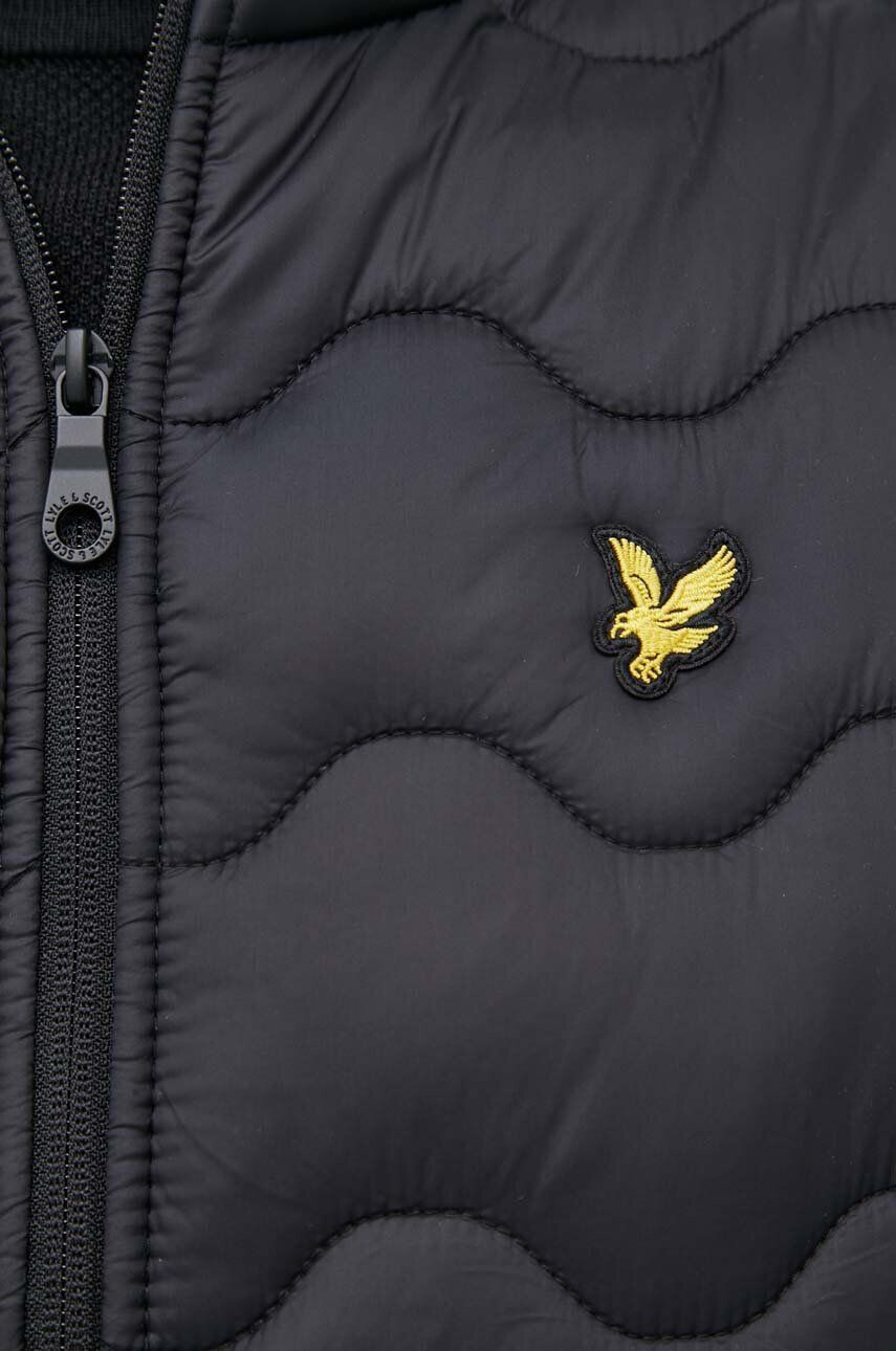 Lyle & Scott Brezrokavnik moški črna barva - Pepit.si