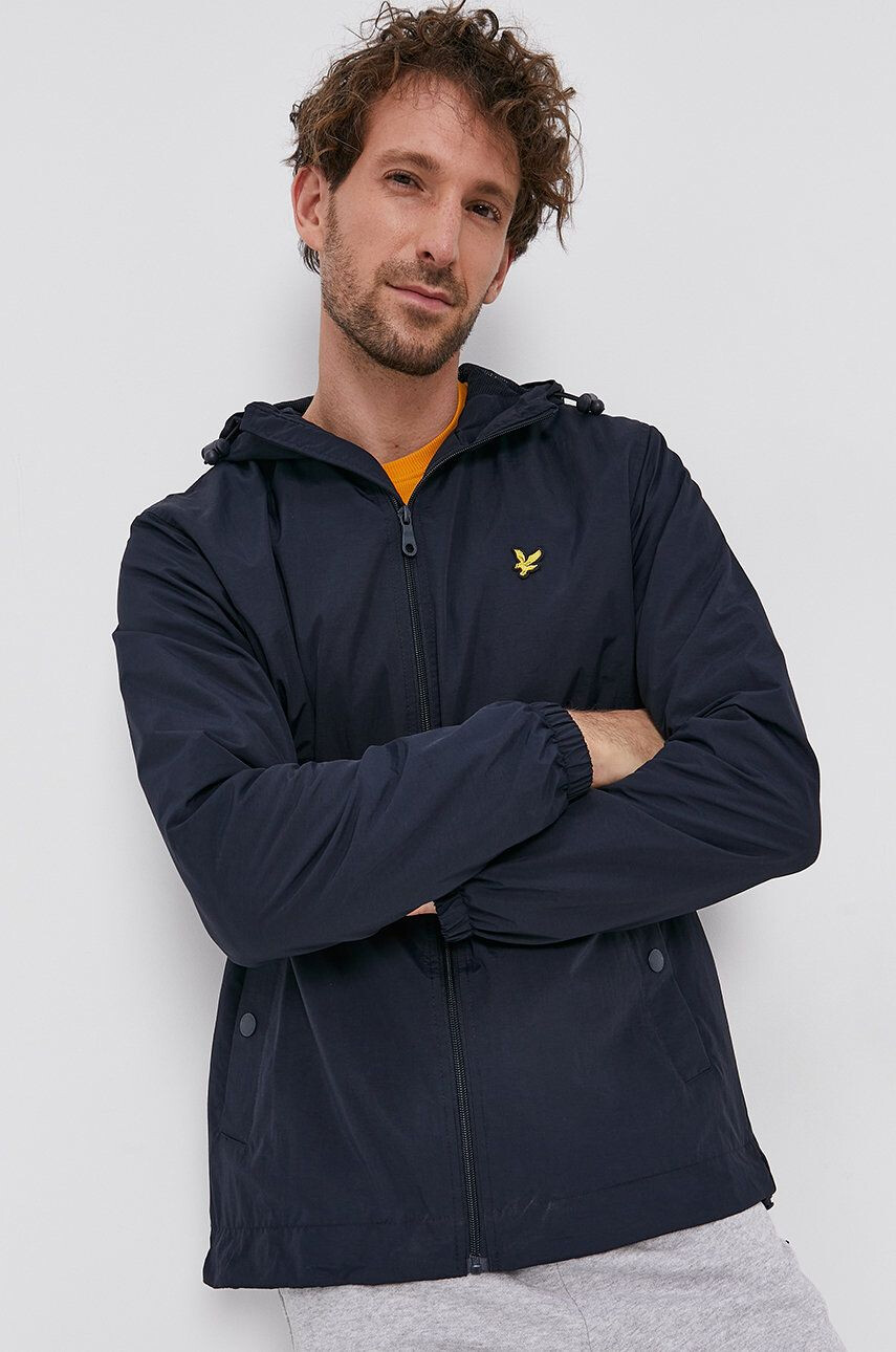 Lyle & Scott Jakna moška mornarsko modra barva - Pepit.si