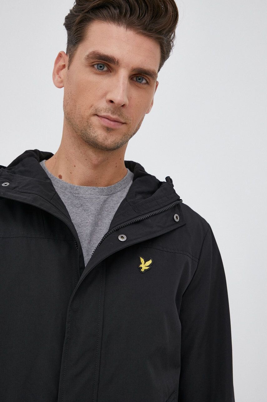 Lyle & Scott Jakna črna barva - Pepit.si