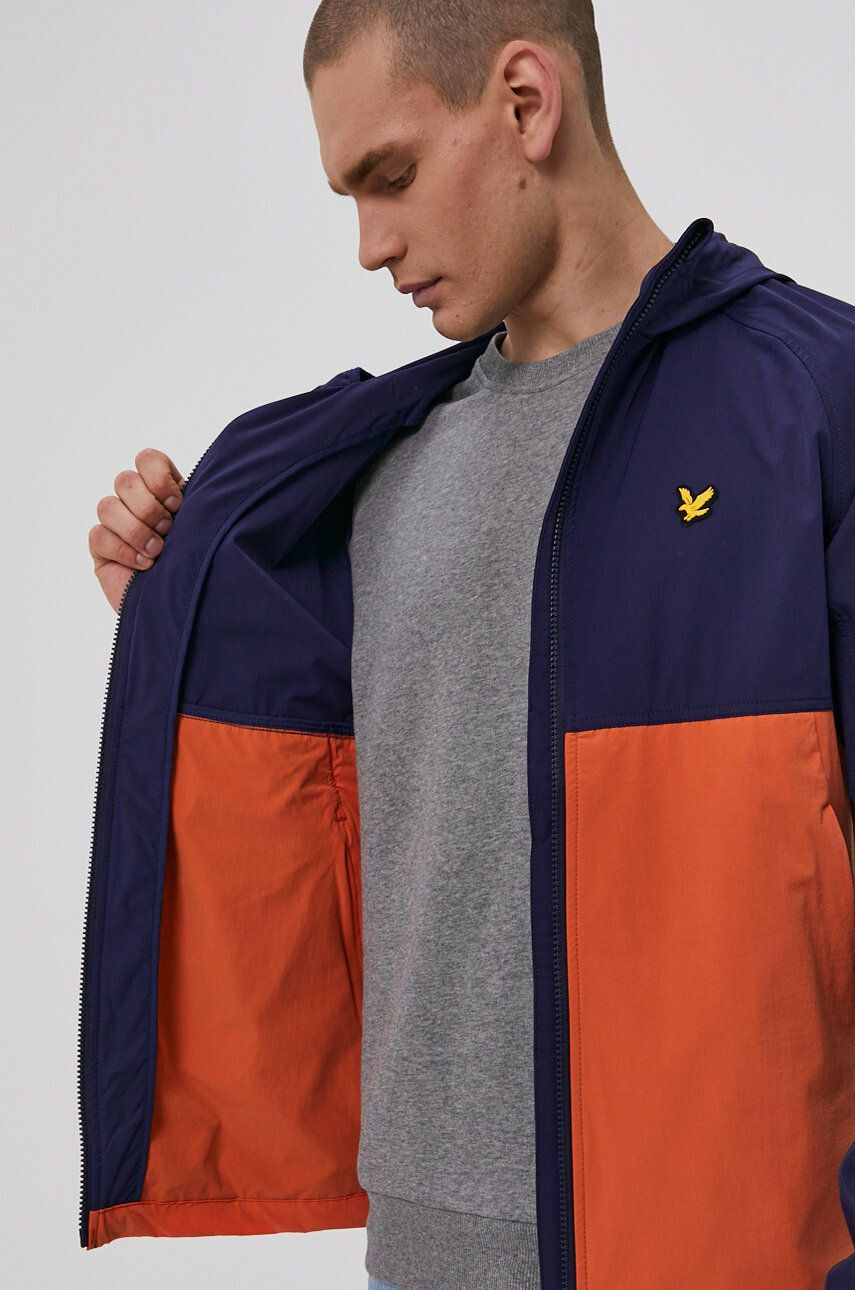 Lyle & Scott Jakna moška mornarsko modra barva - Pepit.si