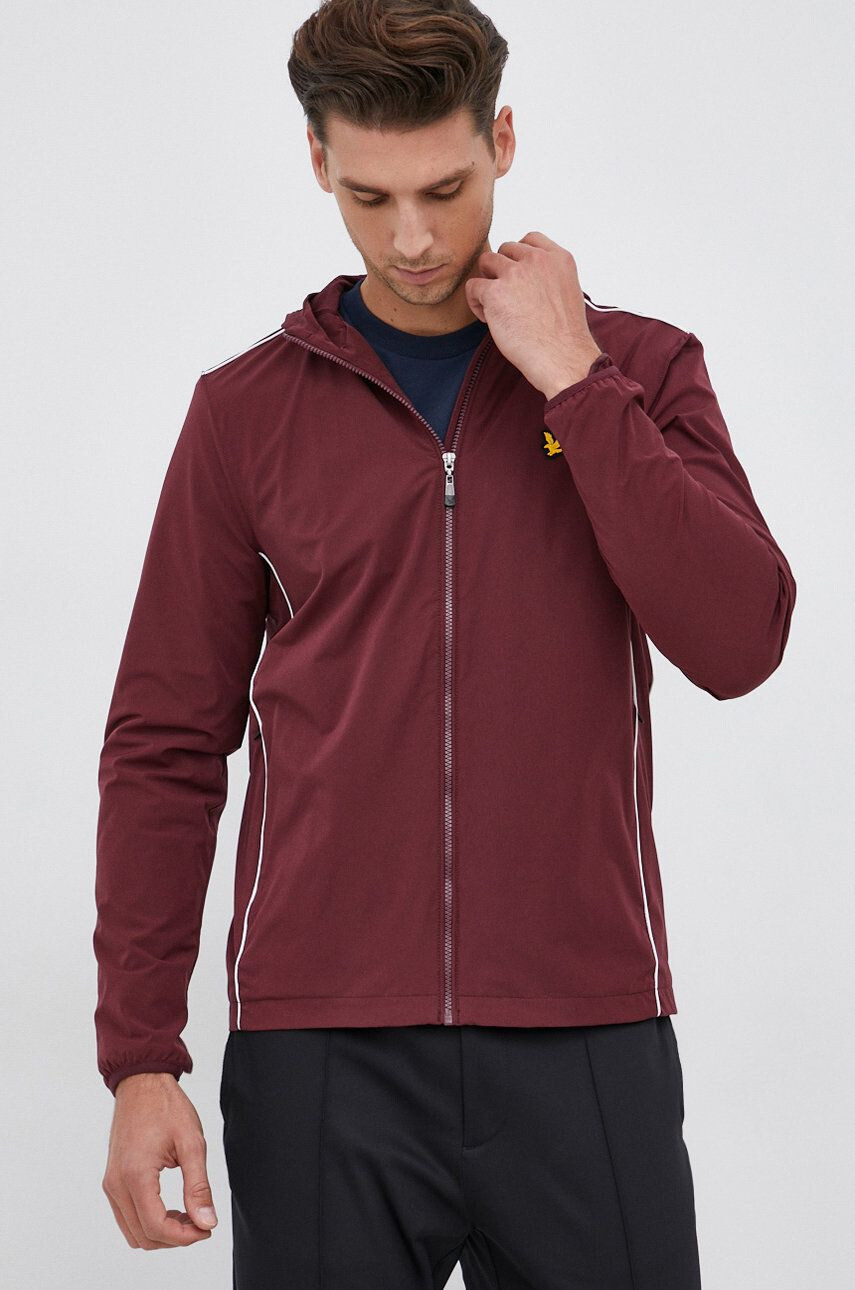 Lyle & Scott Jakna bordo barva - Pepit.si