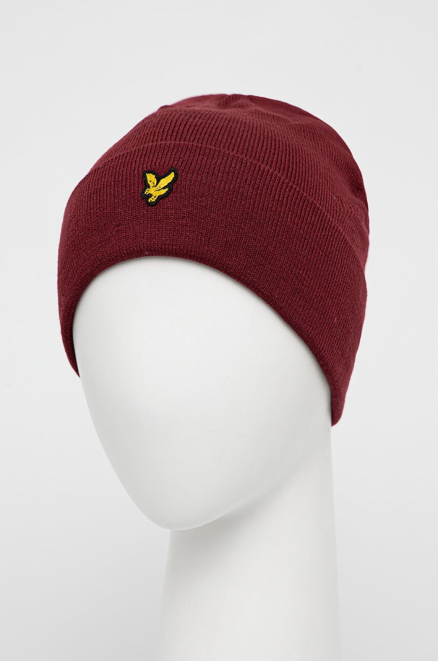 Lyle & Scott Kapa bordo barva - Pepit.si