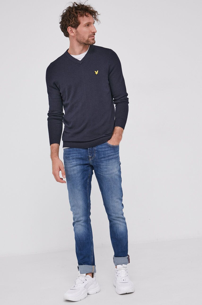 Lyle & Scott pulover s primesjo volne - Pepit.si