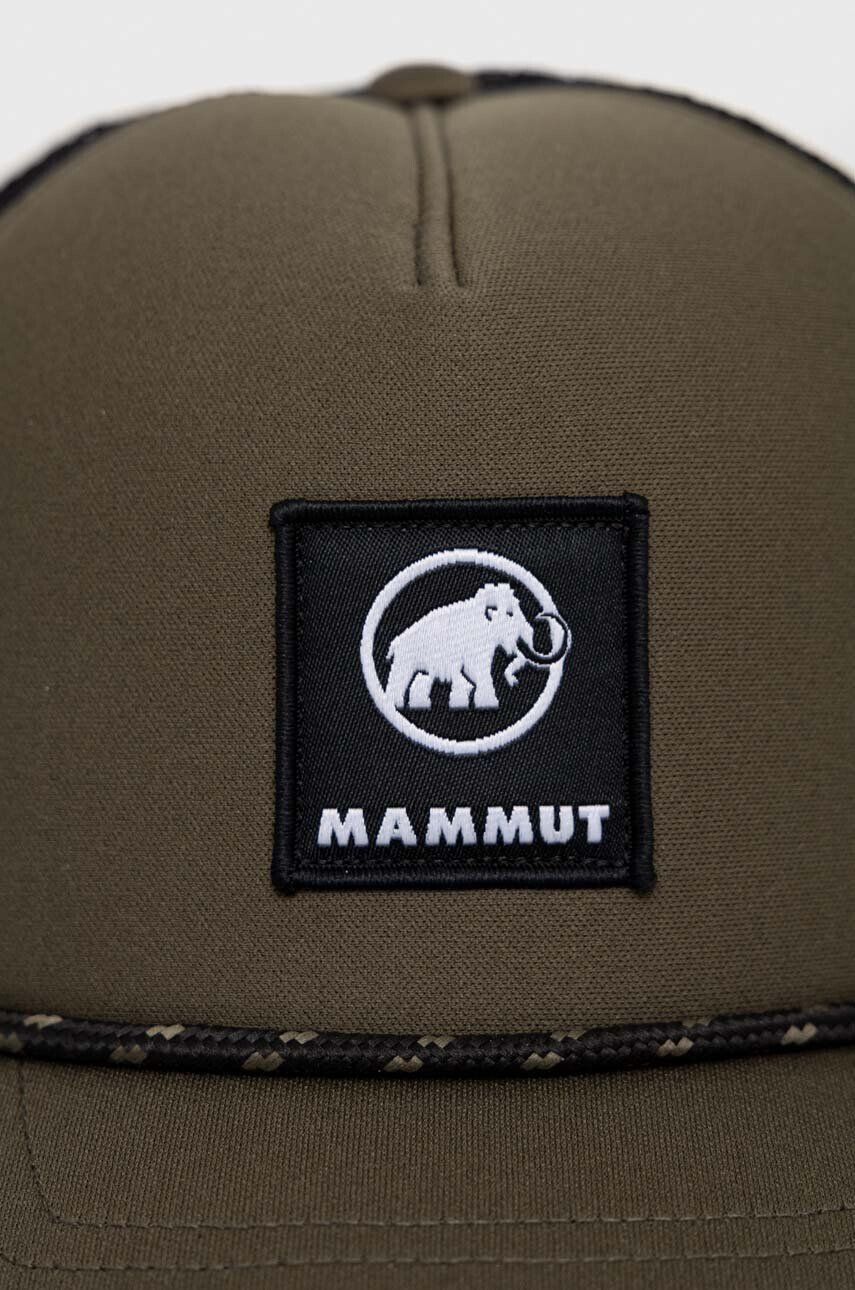 Mammut Kapa s šiltom Crag Logo zelena barva - Pepit.si