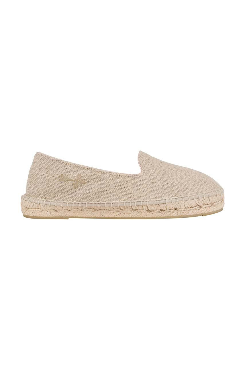 Manebi Espadrile Flat Espadrilles bež barva O 7.1 N0 - Pepit.si